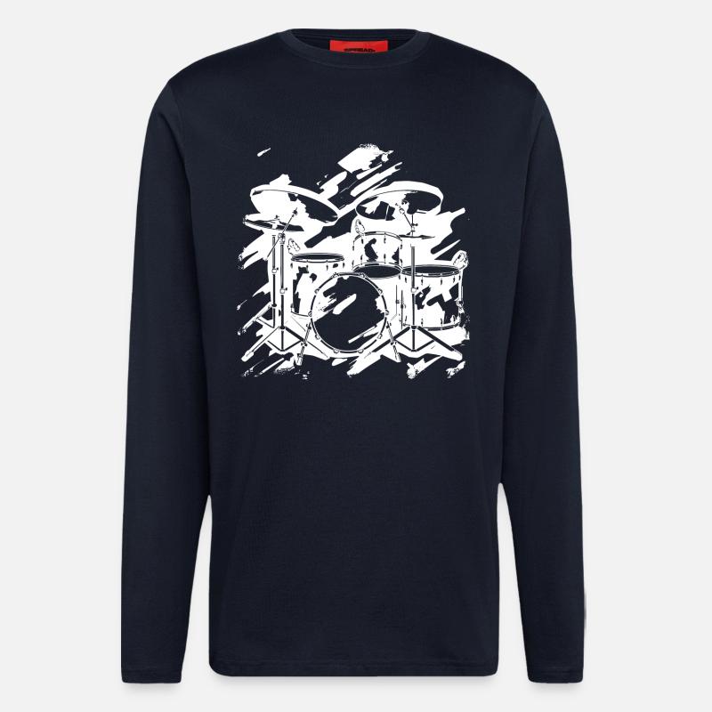 Percussion - Longsleeve - made by SPREAD  - DARK NAVY
