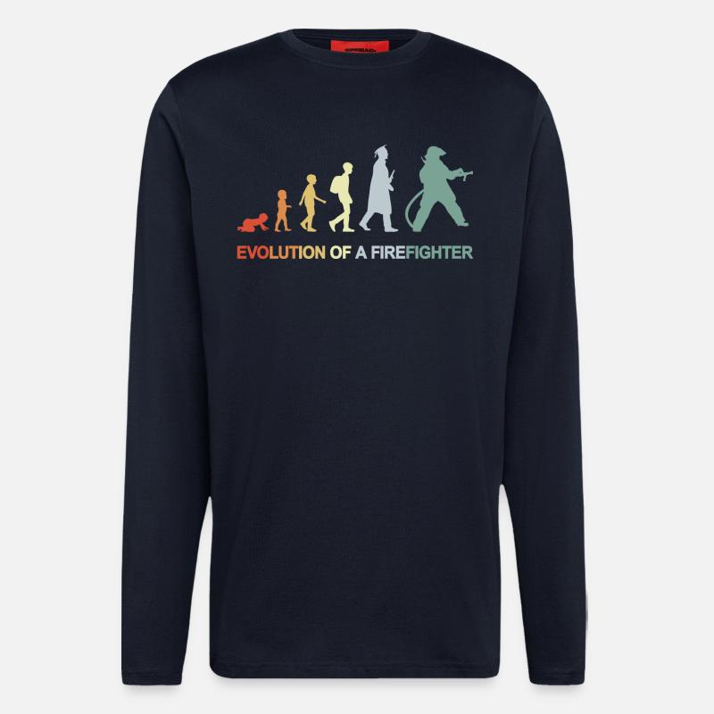 Firefighter Evolution - Longsleeve - made by SPREAD  - DARK NAVY