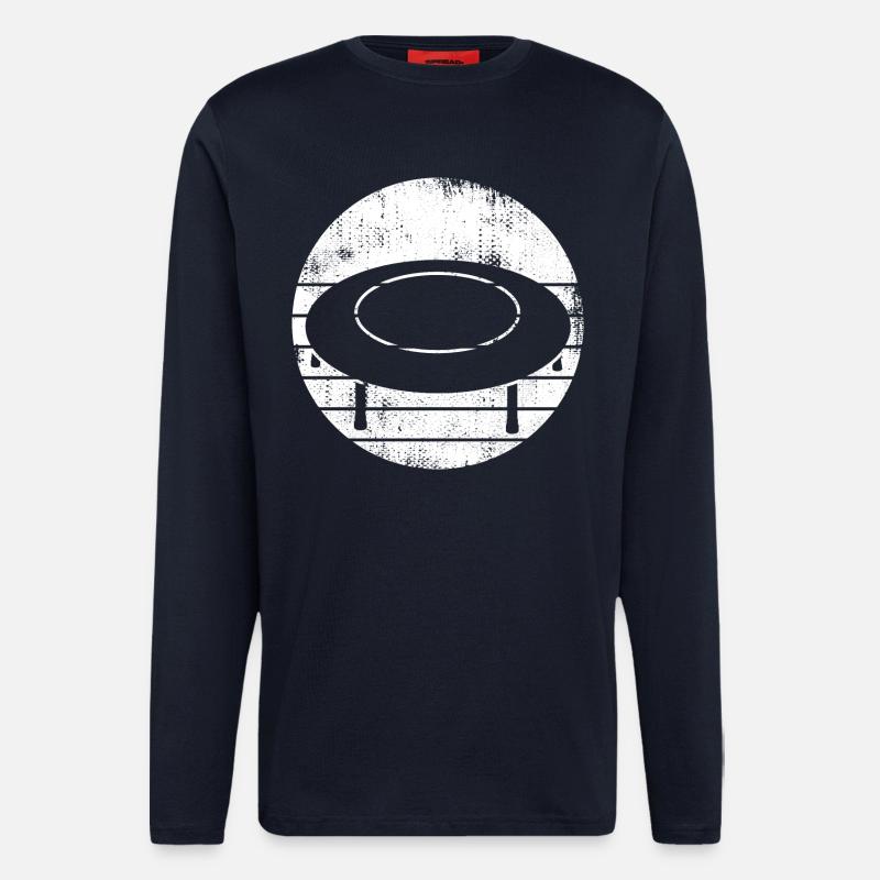 Trampolin Skizze - Langarmshirt - made by SPREAD  - DARK NAVY