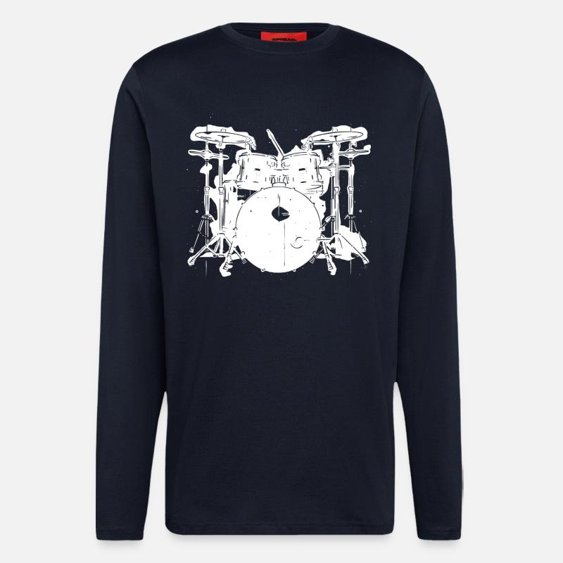 Percussion - Longsleeve - made by SPREAD  - DARK NAVY