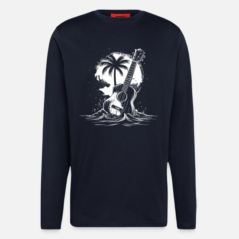 Ukulele Graphics - Longsleeve - made by SPREAD  - DARK NAVY