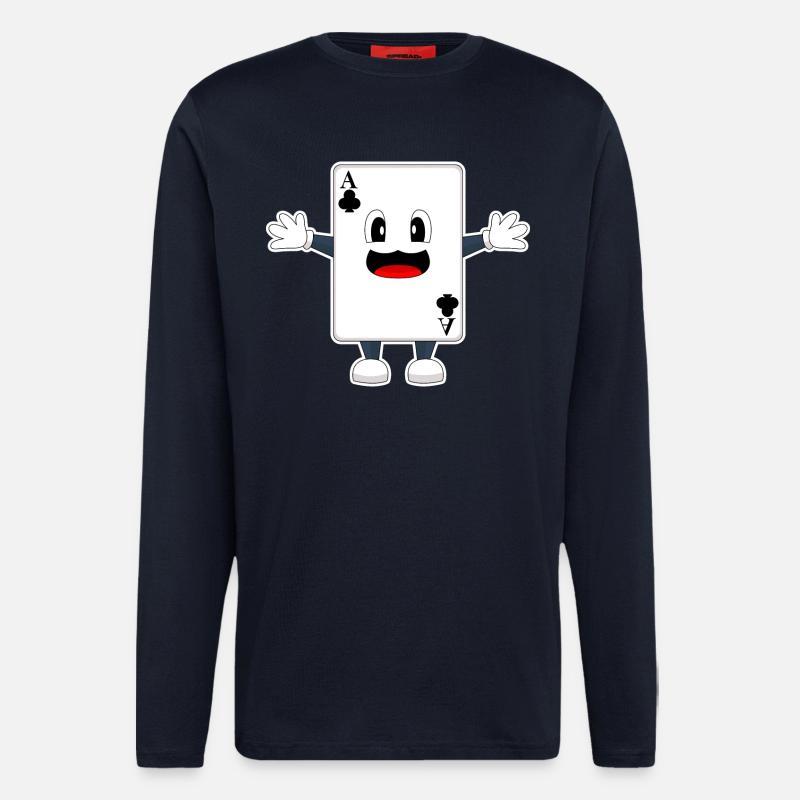 Poker Poker Cards - Longsleeve - made by SPREAD  - DARK NAVY