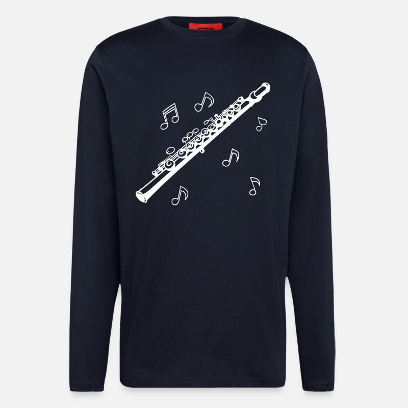 Flöte - Langarmshirt - made by SPREAD  - DARK NAVY