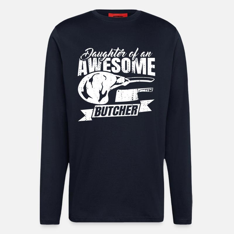 Metzger Tochter - Langarmshirt - made by SPREAD  - DARK NAVY