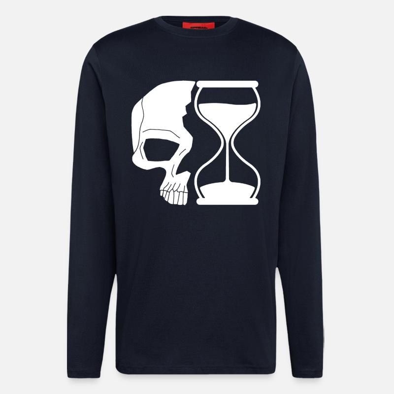 Tod und Zeit - Langarmshirt - made by SPREAD  - DARK NAVY