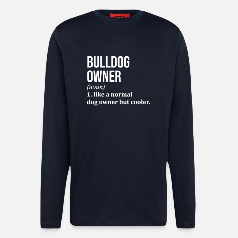 Bulldogge - Langarmshirt - made by SPREAD  - DARK NAVY