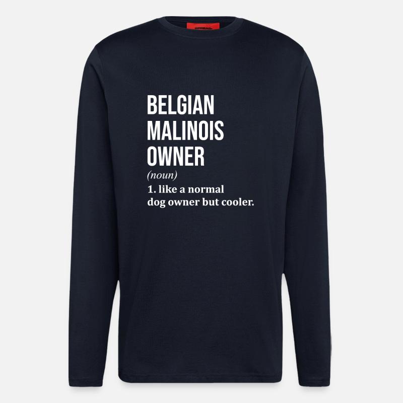 Belgischer Malinois - Langarmshirt - made by SPREAD - DARK NAVY