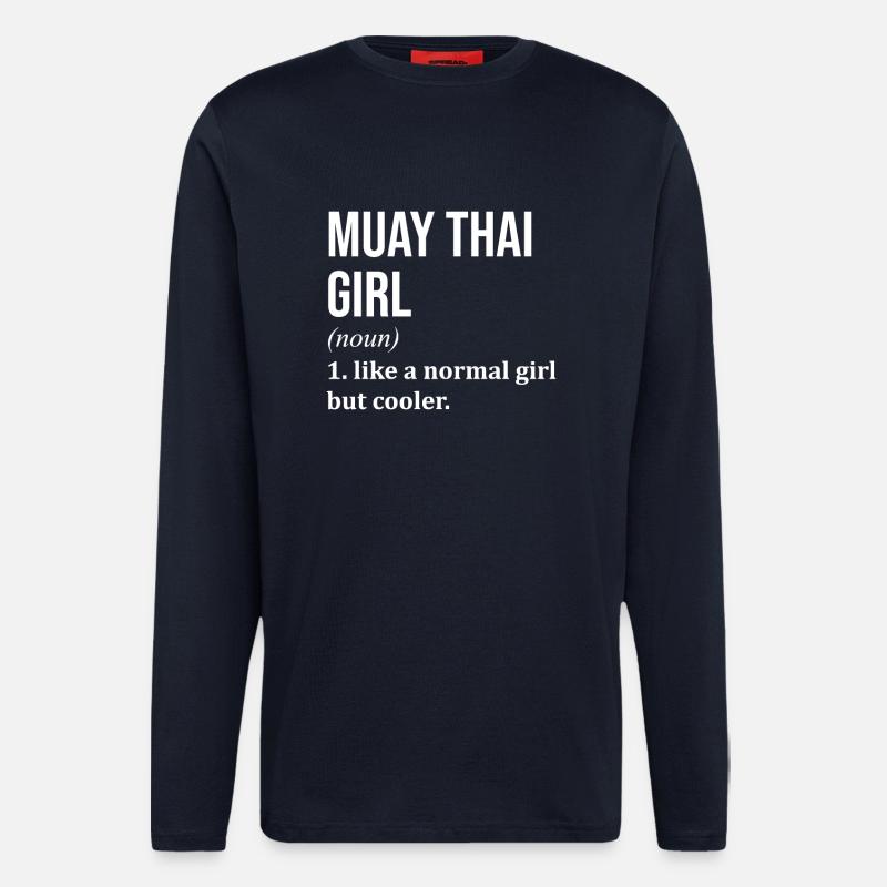 Muay Thai - Langarmshirt - made by SPREAD - DARK NAVY