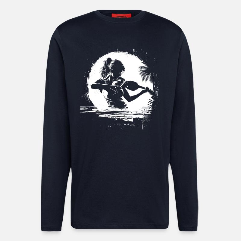 Weiblicher Violinist - Langarmshirt - made by SPREAD - DARK NAVY