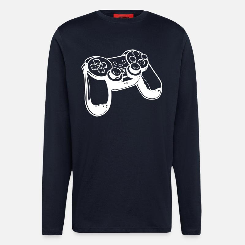 Game Controller Sketch - Longsleeve - made by SPREAD  - DARK NAVY
