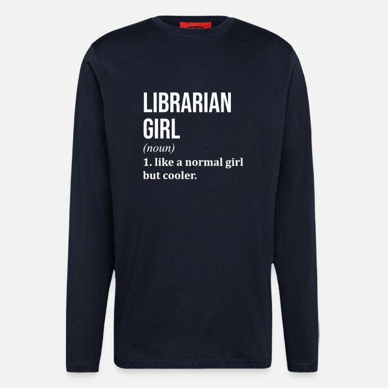 Bibliothekar - Langarmshirt - made by SPREAD  - DARK NAVY