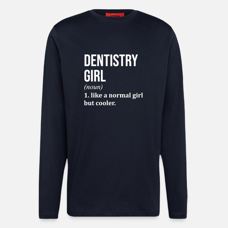 Zahnarzt - Langarmshirt - made by SPREAD  - DARK NAVY