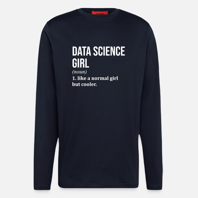 Datenwissenschaft - Langarmshirt - made by SPREAD  - DARK NAVY