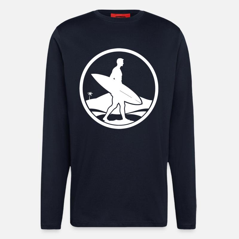 Surfer Logo - Langarmshirt - made by SPREAD  - DARK NAVY