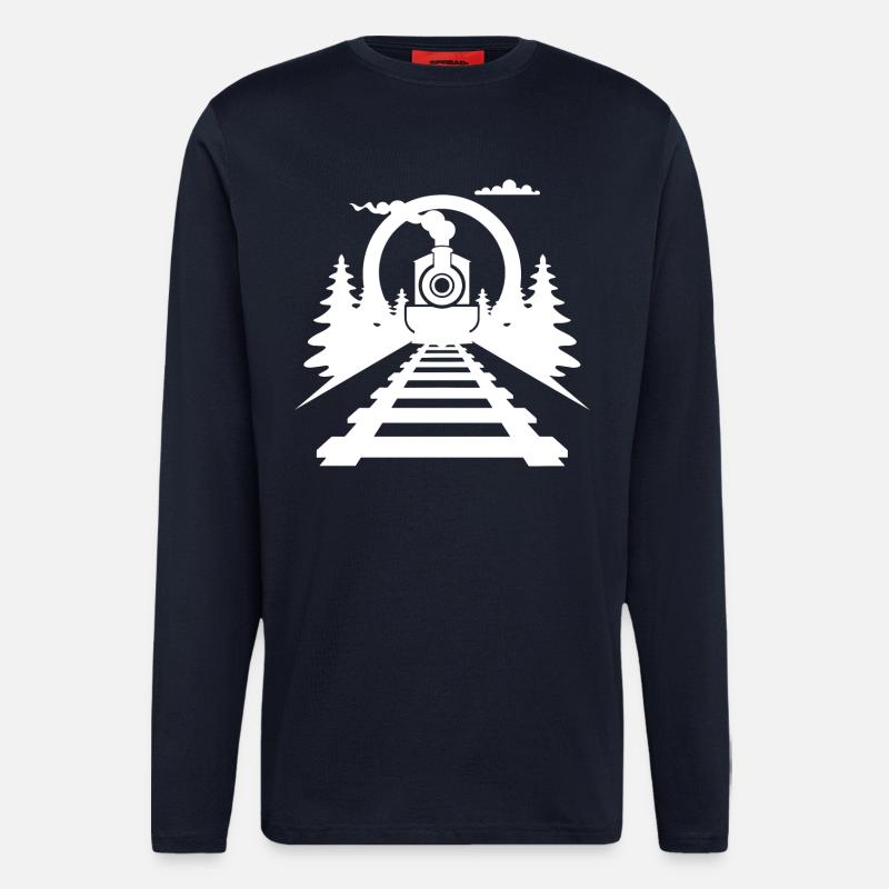 Eisenbahn - Langarmshirt - made by SPREAD  - DARK NAVY