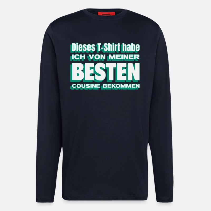 Geschenk von meiner besten Cousine - Langarmshirt - made by SPREAD  - DARK NAVY