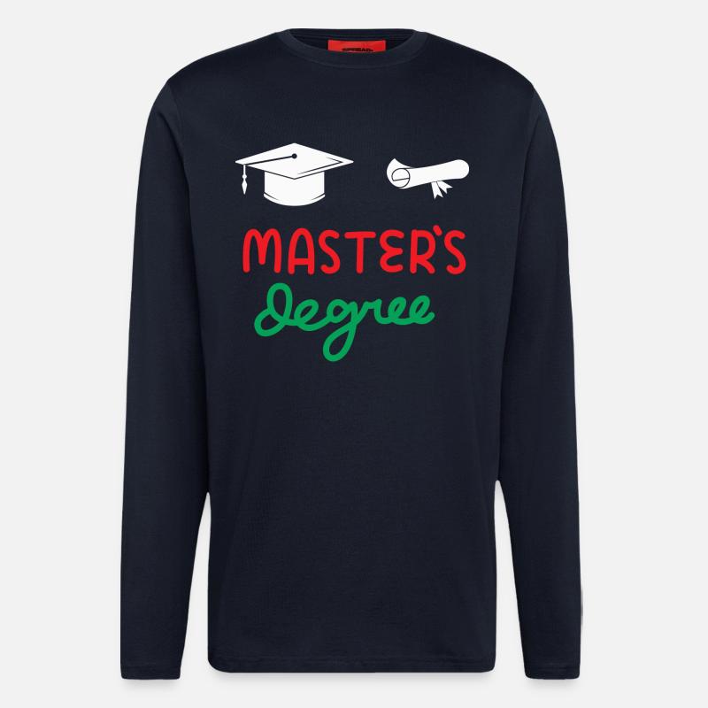 Master-Abschluss - Langarmshirt - made by SPREAD  - DARK NAVY