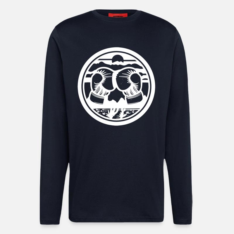 Boxen Skizze - Langarmshirt - made by SPREAD  - DARK NAVY