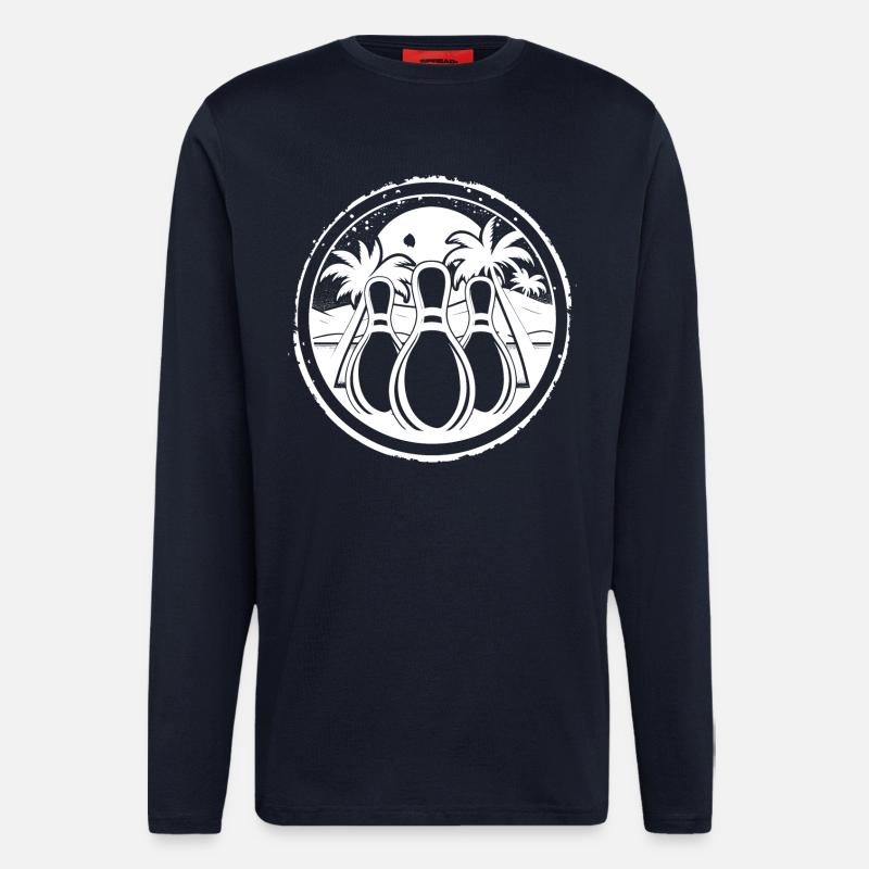 Bowling Logo - Langarmshirt - made by SPREAD  - DARK NAVY
