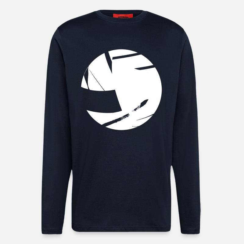 Volleyball Comic Look - Langarmshirt - made by SPREAD - DARK NAVY