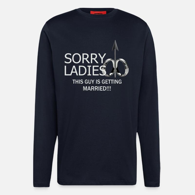 Mann wird Heiraten - Langarmshirt - made by SPREAD  - DARK NAVY