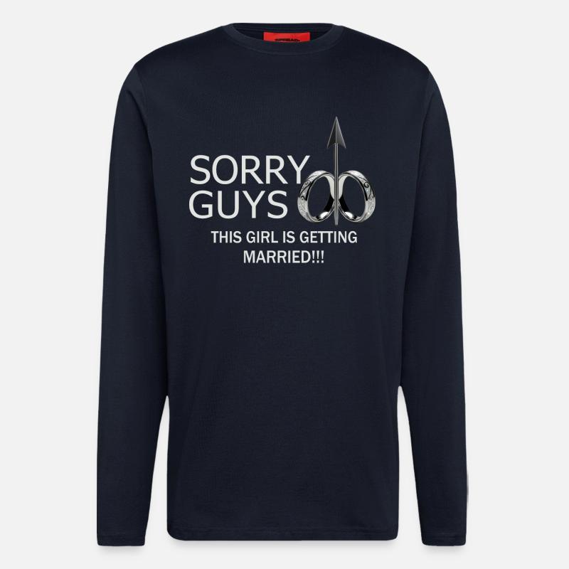 Mädchen wird Heiraten - Langarmshirt - made by SPREAD  - DARK NAVY
