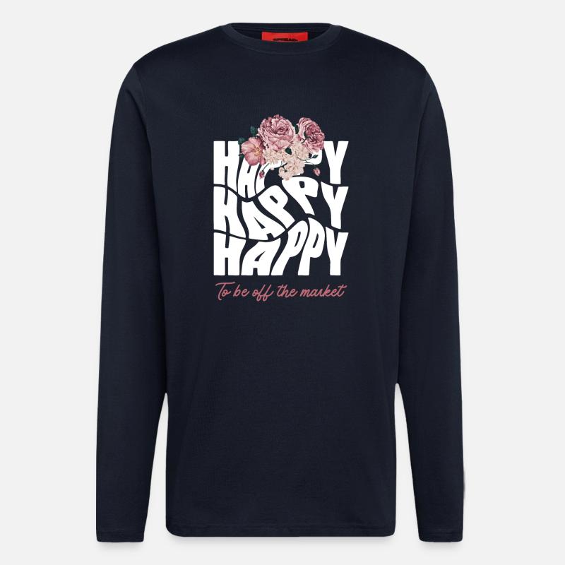 Happy Bride - Junggesellinnenabschied - Langarmshirt - made by SPREAD - DARK NAVY