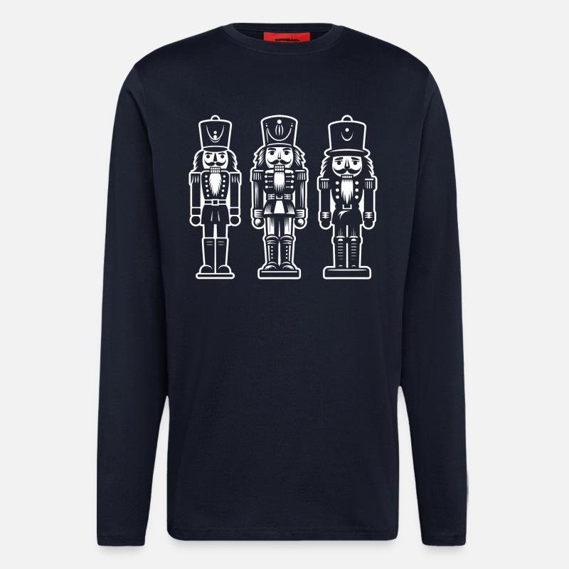 Nussknacker Trio Print - Langarmshirt - made by SPREAD  - DARK NAVY