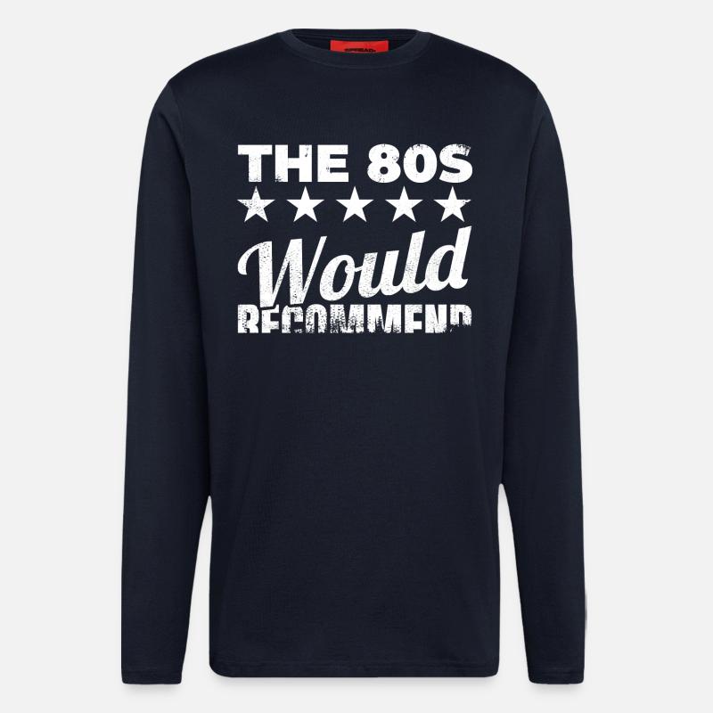 Die 80er würde ich empfehlen - Langarmshirt - made by SPREAD  - DARK NAVY