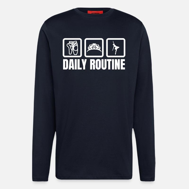 Ballerina Daily Routine - Longsleeve - made by SPREAD  - DARK NAVY