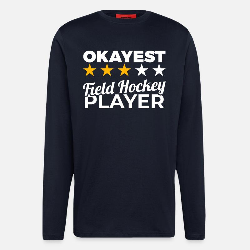 Durchschnittlicher Hockeyspieler - Langarmshirt - made by SPREAD - DARK NAVY