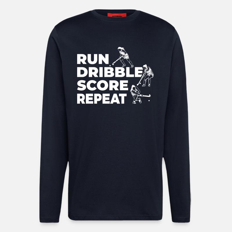 Feldhockeyspieler - Langarmshirt - made by SPREAD  - DARK NAVY