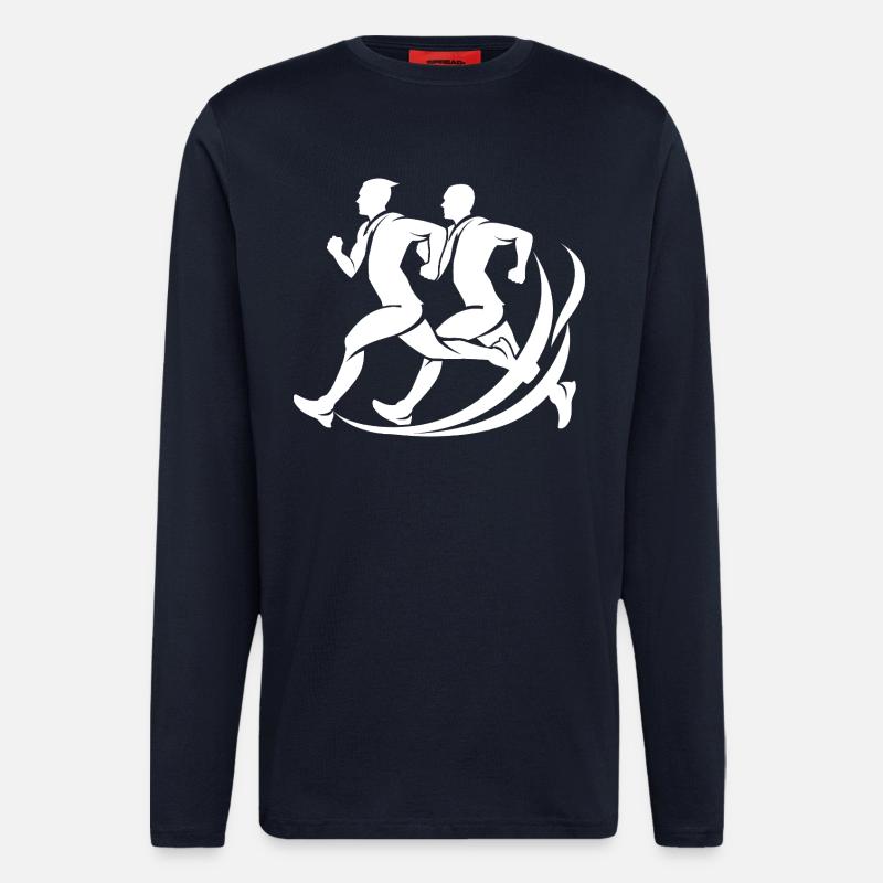 Jogger Skizze - Langarmshirt - made by SPREAD  - DARK NAVY