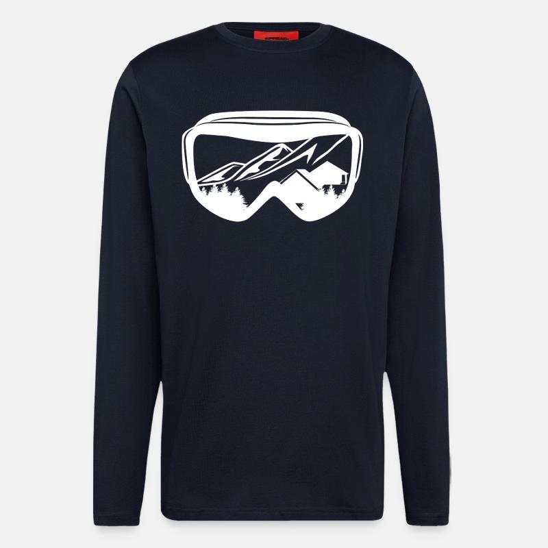 Snowboarding Brille - Langarmshirt - made by SPREAD  - DARK NAVY