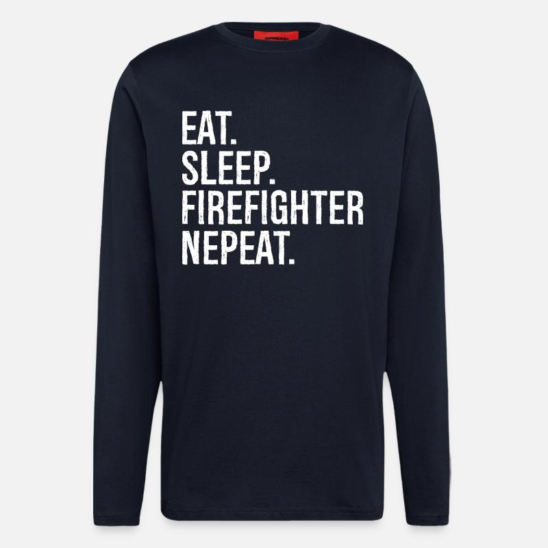 Manger Dormir Pompier Nepeat - Manches longues bio décontracté fabriqué en UE - DARK NAVY