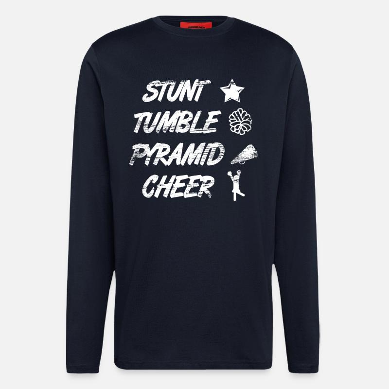 Stunt Tumble Pyramid Cheer - Langarmshirt - made by SPREAD - DARK NAVY
