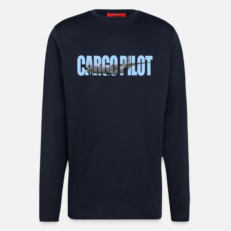 Cargo pilot C-133 - Longsleeve - made by SPREAD  - DARK NAVY