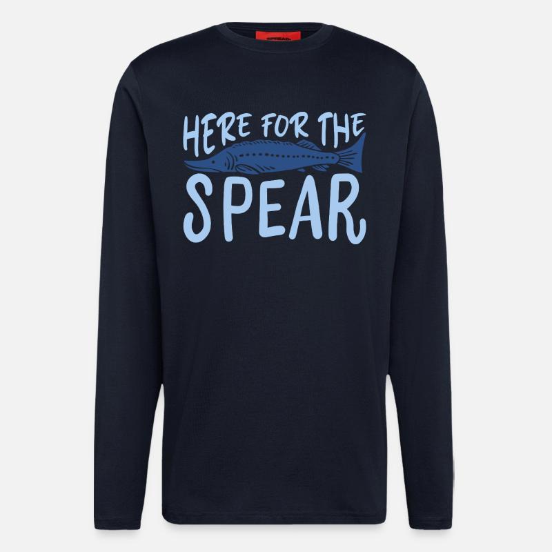Speerfisch Angeln - Langarmshirt - made by SPREAD  - DARK NAVY