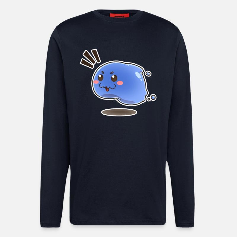 Kleiner springender Schleim - Langarmshirt - made by SPREAD  - DARK NAVY