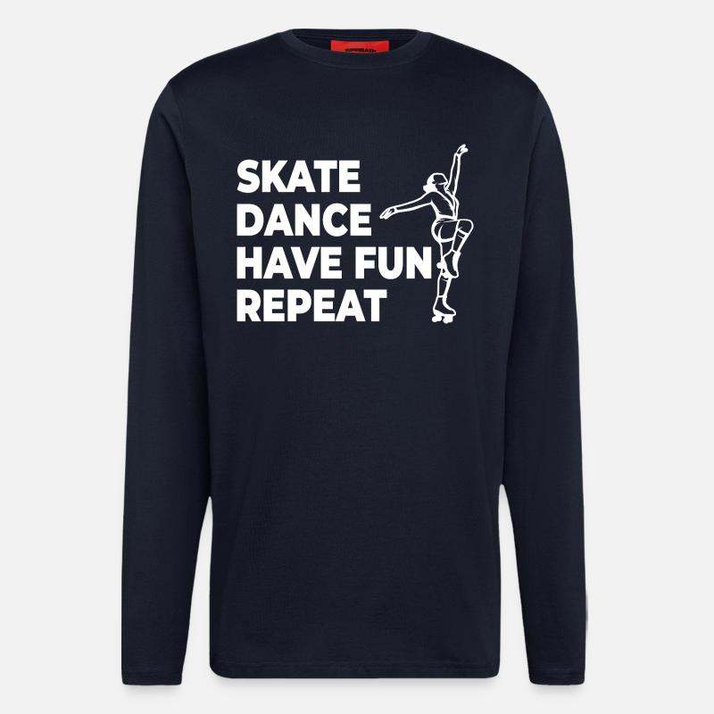 Skate Dance Have Fun Repeat - Longsleeve - made by SPREAD - DARK NAVY