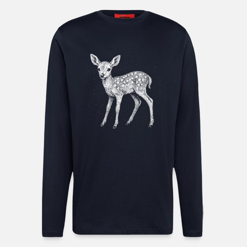 Rehkitz - Langarmshirt - made by SPREAD  - DARK NAVY