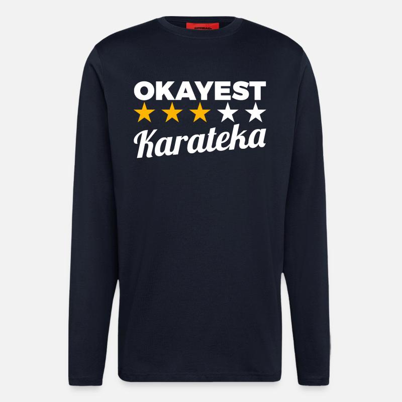 Durchschnittlicher Karateka - Langarmshirt - made by SPREAD  - DARK NAVY