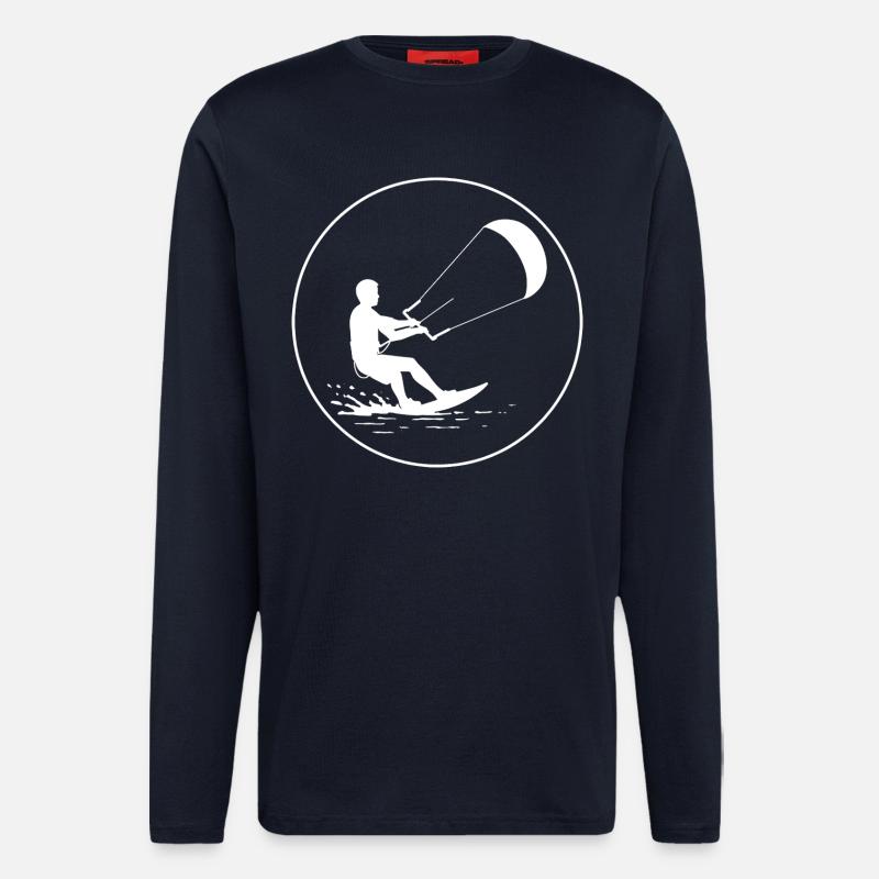 Wind im Griff - Langarmshirt - made by SPREAD  - DARK NAVY