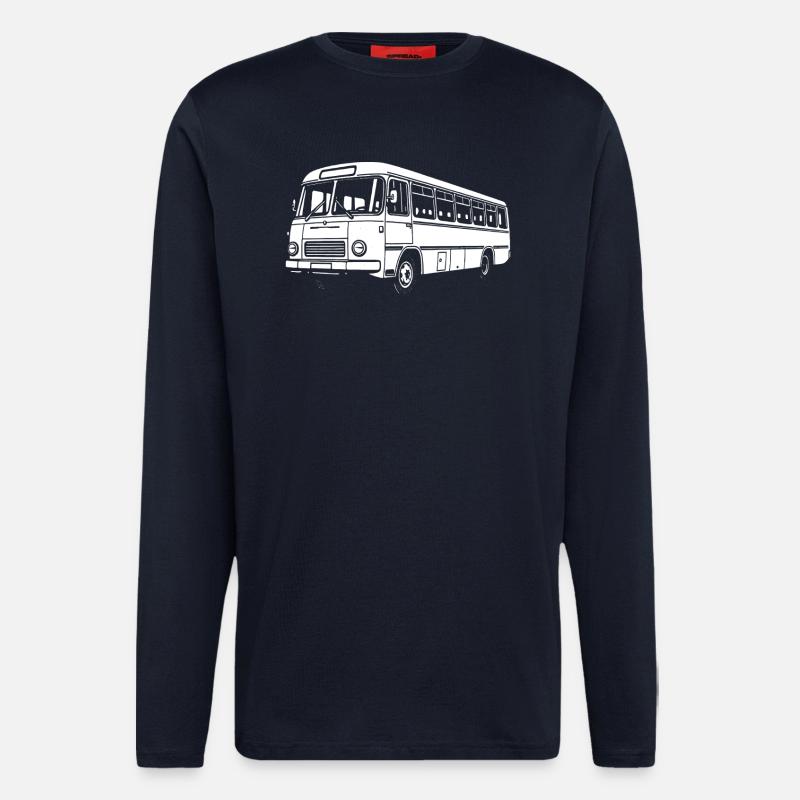 Bus Kultkraft - Langarmshirt - made by SPREAD - DARK NAVY