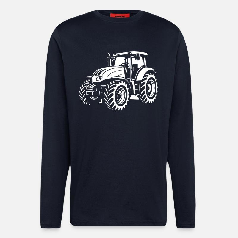 Moderne Power auf dem Feld - Langarmshirt - made by SPREAD  - DARK NAVY
