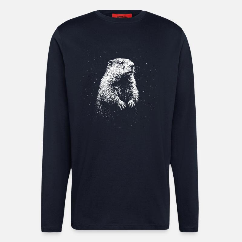 Wächter der Wildnis - Langarmshirt - made by SPREAD  - DARK NAVY