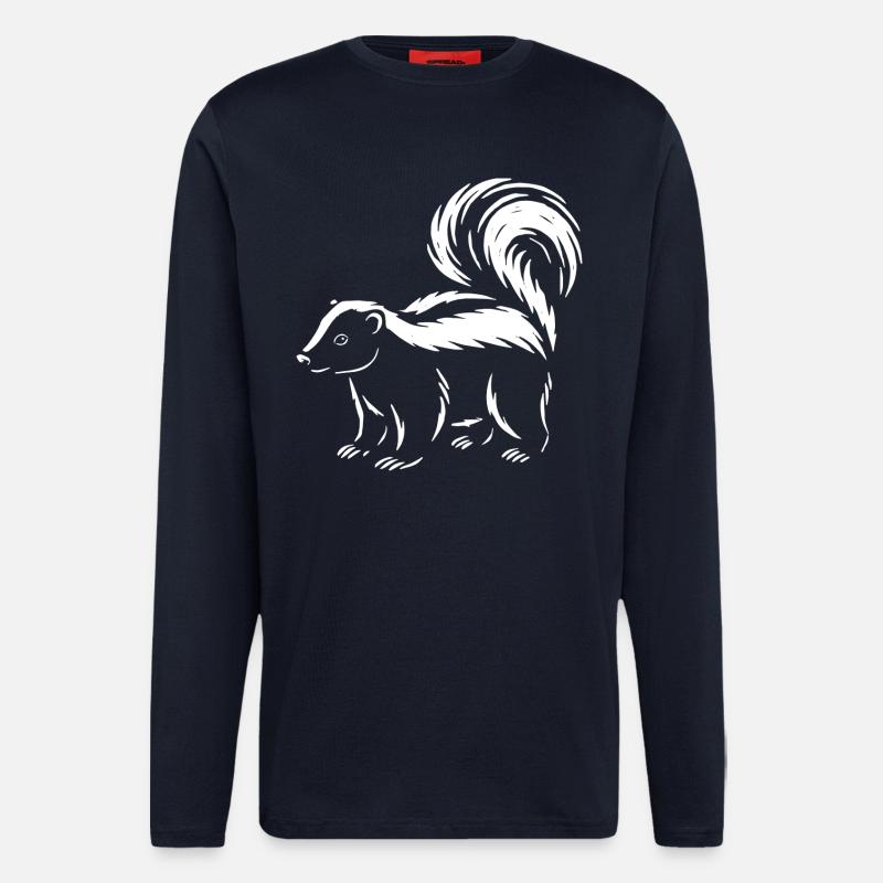 Stolzes Stinktier - Langarmshirt - made by SPREAD  - DARK NAVY