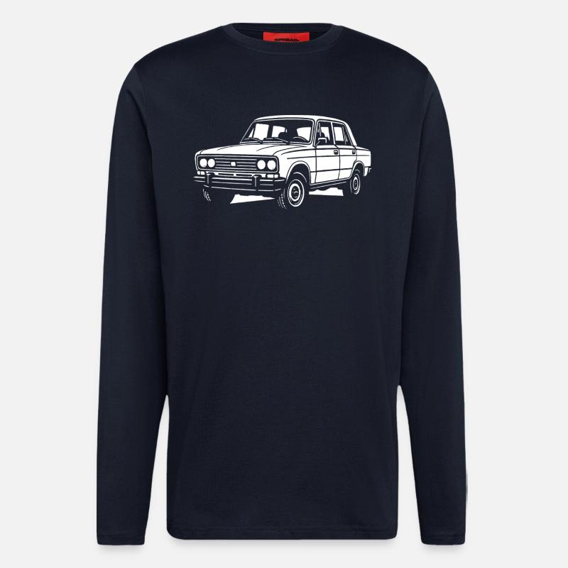 Des classiques de caractère - Manches longues bio décontracté fabriqué en UE - DARK NAVY