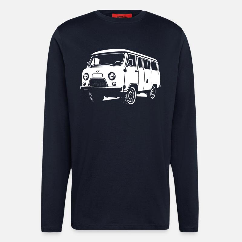 Brotbox auf Rädern - Langarmshirt - made by SPREAD  - DARK NAVY