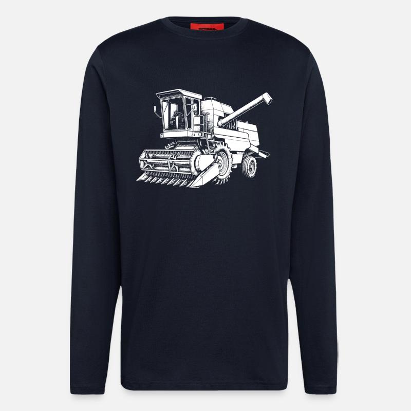 L’énergie de la RDA – E517 - Manches longues bio décontracté fabriqué en UE - DARK NAVY